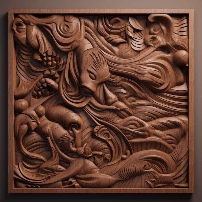Patterns and decorations (slide 3, PATTERN_895) 3D models for cnc